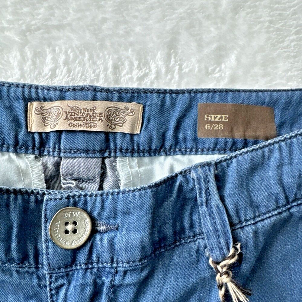 Nine West Vintage America Chambray Shorts Missy 6/28* fits 31" Soft Spun Denim - Picture 2 of 11